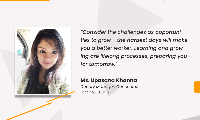 Investing in Lifelong Learning for a Better Tomorrow – Ms Upasana Khanna, Deputy Manager – Concentrix